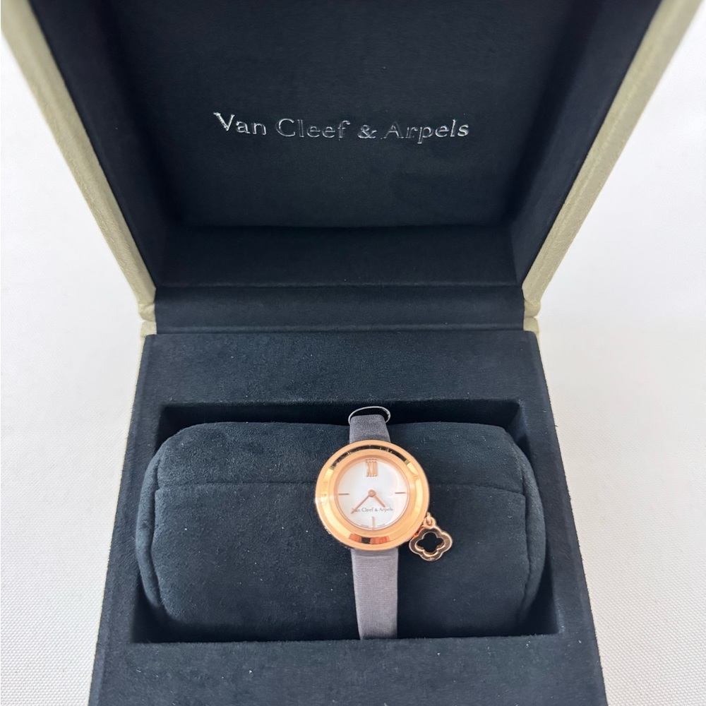 Van Cleef Arpels Rose Gold Charm Watch - TRR sale